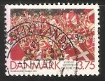 Stamps Denmark -  Victoria de football