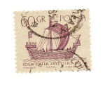 Stamps Poland -  Koga statek fryzyjski XIV