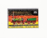 Stamps Equatorial Guinea -  1 LOCOMOTORA ALEMANA AÑO 1835