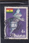 Sellos de Africa - Ghana -  ave