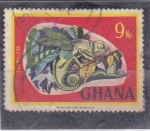Sellos de Africa - Ghana -  C A M A L E O N 