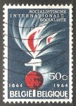 Stamps : Europe : Belgium :  Centennial of the Socialist International