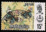 Stamps : Asia : Malaysia :  Perak-cambio