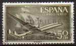 Sellos de Europa - Espa�a -  ESPAÑA 1955 1171 Sello Super Constellation y Nao Santa Maria Usado