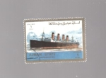 Stamps United Arab Emirates -  barco-transantlantico
