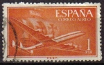 Sellos de Europa - Espa�a -  ESPAÑA 1955 1172 Sello Super Constellation y Nao Santa Maria Usado