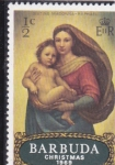 Stamps : America : Antigua_and_Barbuda :  NAVIDAD-69  LA VIRGEN Y EL NIÑO