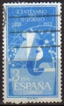 Stamps Spain -  1955 1182 Sello I Centenario del Telégrafo 3 pts Usado