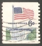 Stamps United States -  Bandera sobre la Casa Blanca