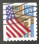 Stamps United States -  Bandera sobre el campo
