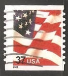 Sellos de America - Estados Unidos -  Bandera