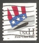 Stamps United States -  Bandera First Class