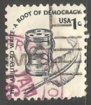 Stamps United States -  the ability to write a root of democracy