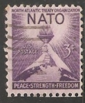 Stamps United States -  Tratado del Atlantico Norte