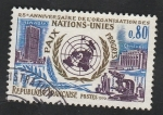 Stamps France -  1658 - 20 Anivº de la ONU