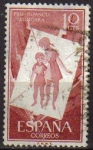 Stamps Spain -  ESPAÑA 1956 1200 Sello Pro Infancia Húngara 10cts Usado