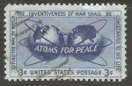 Stamps United States -  Atoms for peace