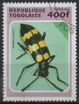 Stamps : Africa : Togo :  ESCARABAJO  MYLABRIS  VARIABILIS.