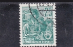Stamps : Europe : Germany :  OBREROS FERROVIARIOS