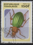 Stamps : Africa : Togo :  ESCARABAJO  CARABUS  AURONITENS.