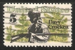 Stamps United States -  Davy Crockett