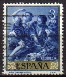 Sellos de Europa - Espa�a -  ESPAÑA 1960 1278 Sello Bartolomé Esteban Murillo Niños Comiendo 3pts Usado