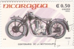 Stamps Nicaragua -  CENTENARIO DE LA MOTOCICLETA