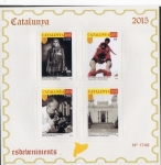 Stamps Spain -   Acontecimientos  Neus Català, castellers, Ignasi Barraquer,red de bibliotecas.