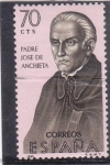 Stamps Spain -  Padre José de Ancheta (24)