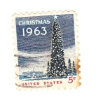 Stamps : America : United_States :  Christmas 1963