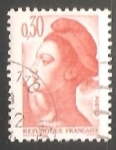 Stamps : Europe : France :  libertad de Gandon