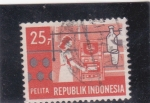 Stamps : Asia : Indonesia :  pelita-roca sedimentaria