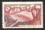 Stamps : Europe : France :  Le Barrage de Vouglans
