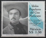 Stamps Mexico -  ÍDOLOS  DEL  CINE  MEXICANO.  PEDRO  ARMENDARIZ.