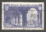Stamps France -  Abadía de Saint-Wandrille