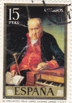 Stamps Spain -  EL ORGANISTA FELIX-Vicnte López (25)