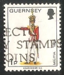 Stamps United Kingdom -  Guernsey - militia 1825