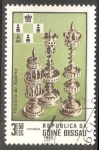 Stamps Guinea Bissau -  Historia de ajedrez