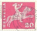 Stamps Switzerland -  MOTIVOS DE LA HISTORIA POSTAL. CORREO MONTADO DEL SIGLO XIX. YVERT CH 646