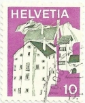 Stamps Switzerland -  PAISAJES. SPLÜGEN, CANTÓN DE LOS GRISONES. YVERT CH 934