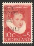 Stamps Netherlands -  Retrato de una chica