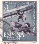 Stamps Spain -   cincuentenario de la Aviacion española