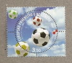 Stamps Croatia -  Campeonato europeo de Fútbol