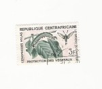 Stamps Central African Republic -  PROTECTION DES VEGETAUX