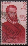 Stamps Spain -  ESPAÑA 1960 1302 Sello Forjadores de América Menendez de Aviles Usado Descubrimiento de Florida