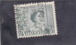 Stamps Australia -  Isabel II