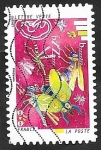 Stamps France -  Mariposas