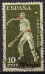 Stamps Spain -  ESPAÑA 1960 1319 Sello Deportes Pelota Vasca Correo Aéreo 10pts Usado