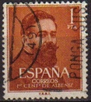 Stamps Spain -  ESPAÑA 1960 1321 Sello º Aniversario Nacimiento Isaac Albeniz 1pta