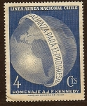 Stamps Chile -  Homenage a J.F.kennedy